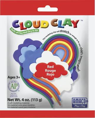 American-Art-Clay Cloud Clay Red 4 oz Clay Art Kit #30202b