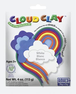 American-Art-Clay Cloud Clay White 4 oz Clay Art Kit #30207g