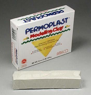 American-Art-Clay 1lb. Permoplast Modeling Clay Cream (D)