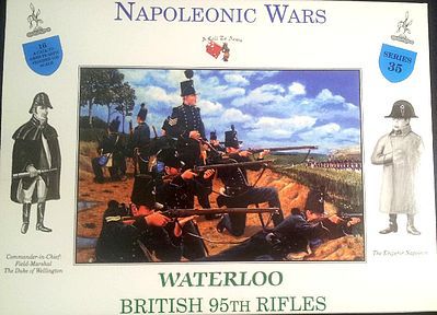 Regiment 1/32 Rifle Plastic Toy Soldier Napoleonic Wars British Royal 95th 