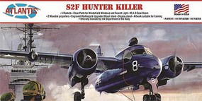Atlantis S2F Hunter Killer Plastic Model Airplane Kit 1/54 Scale #145
