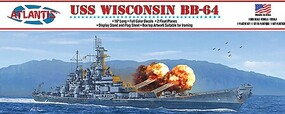 Atlantis USS Wisconsin BB-64 Battleship Plastic Model Military Ship Kit 1/665 Scale #3006