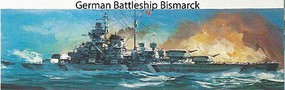 Atlantis German Bismarck Battleship Plastic Model Military Ship Kit 1/618 Scale #3008