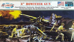 Atlantis 8'' Howitzer Gun Plastic Model Military Weapon Kit 1/48 Scale #307