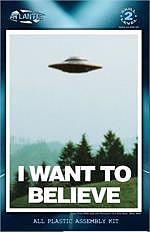 Atlantis I Want To Believe UFO Billy Meier Science Fiction Plastic Model Kit #amc-1008