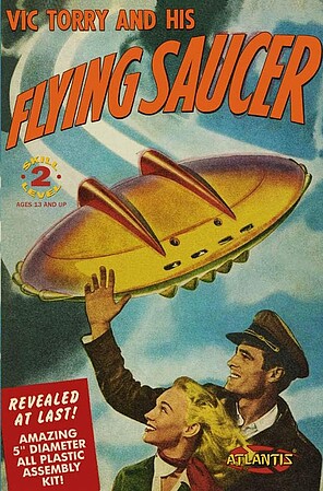 Atlantis Vic Torrey and his Flying Saucer 5 Science Fiction Plastic Model #amc-1009