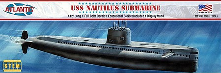 Atlantis USS Nautilus Submarine Plastic Model Military Ship Kit 1/300 Scale #750