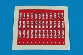 Aerobonus Remove Before Flight Flags White Lettering Plastic Model Aircraft Decal 1/32 #320002 Aerobonus Remove Before Flight Flags White Lettering Plastic Model Aircraft Decal 1/32 #320002