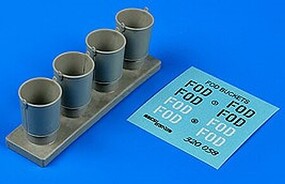 Aerobonus FOD Buckets Plastic Model Aircraft Accessory 1/32 Scale #320058 Aerobonus FOD Buckets Plastic Model Aircraft Accessory 1/32 Scale #320058