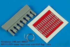 Aerobonus AIM9 L/M/N Seeker Head Cover Early Plastic Model Aircraft Accessory 1/48 #480025 Aerobonus AIM9 L/M/N Seeker Head Cover Early Plastic Model Aircraft Accessory 1/48 #480025