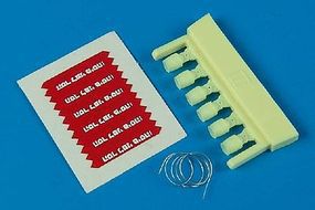 Aerobonus AIM9 L/M/N Seeker Head Cover w/RBF Flags IDF Plastic Model Aircraft Accessory 1/48 #480027 Aerobonus AIM9 L/M/N Seeker Head Cover w/RBF Flags IDF Plastic Model Aircraft Accessory 1/48 #480027