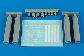 Aerobonus Compressed Oxygen Gas Bottles Plastic Model Military Diorama 1/48 Scale #480098 Aerobonus Compressed Oxygen Gas Bottles Plastic Model Military Diorama 1/48 Scale #480098