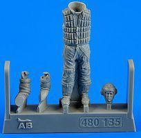 Aerobonus WWII German Luftwaffe Pilot w/Life Jacket Plastic Model Aircraft Accessory 1/48 #480135 Aerobonus WWII German Luftwaffe Pilot w/Life Jacket Plastic Model Aircraft Accessory 1/48 #480135
