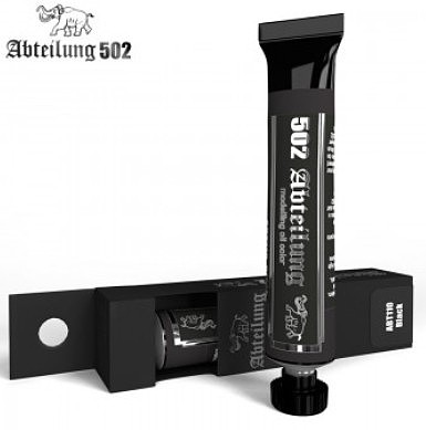 Abteilung Weathering Oil Paint Black 20ml Tube Hobby and Model Paint #110