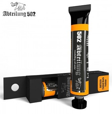 Abteilung Weathering Oil Paint Faded Dark Yellow 20ml Tube Hobby and Model Paint #20