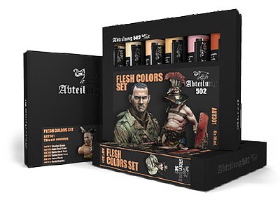 Abteilung Flesh Weathering Oil Paint Set (6 Colors) 20ml Tubes Hobby and Model Paint #301