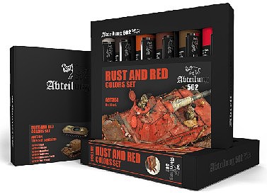 Abteilung Rust & Red Weathering Oil Paint Set (6 Colors) 20ml Tubes Hobby and Model Paint #304