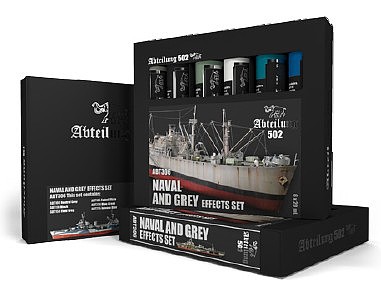 Abteilung Naval & Grey Effects Weathering Oil Paint Set (6 Colors) 20ml Tubes Hobby and Model Paint #306