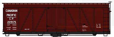 Accurail 36 Fowler Wood Boxcar Canadian Pacific HO Scale Model Train Freight Car #1155