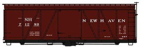 Accurail 36' Fowler Wood Boxcar New Haven #71289 HO Scale Model Train Freight Car Kit #1174