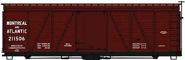 Accurail 36 Fowler Wood Boxcar Montreal & Atlantic #211506 HO Scale Model Train Freight Car Kit #1178