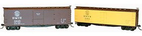 Accurail 40' Double-Sheathed Wood Boxcar and Reefer Set Kit HO Scale Model Train Freight Car #1207 Accurail 40' Double-Sheathed Wood Boxcar and Reefer Set Kit HO Scale Model Train Freight Car #1207