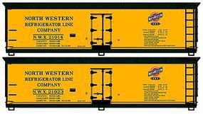 Accurail 40' Wood Reefer North Western HO Scale Model Train Freight Car Kit #1226 Accurail 40' Wood Reefer North Western HO Scale Model Train Freight Car Kit #1226
