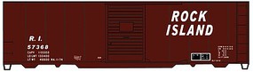 Accurail 40' Stl Boxcar RI Box Red Accurail 40' Stl Boxcar RI Box Red