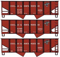 Accurail USRA Hopper kit pack Chicago & North Western set HO Scale Model Train Freight Car #1230