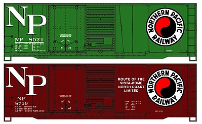 Accurail 40 Steel Boxcar Northern Pacific HO Scale Model Train Freight Car Kit #1231