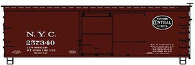 Accurail 36' Double-Sheathed Wood Boxcar, Steel Roof, Ends, Fishbelly Underframe Ki New York Central, 257340 (Boxcar Red, black Lines Logo) Accurail 36' Double-Sheathed Wood Boxcar, Steel Roof, Ends, Fishbelly Underframe Ki New York Central, 257340 (Boxcar Red, black Lines Logo)