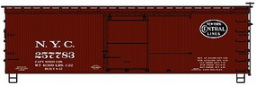 Accurail 36' Double Sheathed Wood Boxcar New York Central Kit HO Scale Model Train Freight Car #1301 Accurail 36' Double Sheathed Wood Boxcar New York Central Kit HO Scale Model Train Freight Car #1301