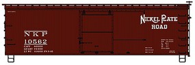 Accurail 36' Double Sheathed Wood Boxcar Nickel Plate Road HO Scale Model Train Freight Car #1302 Accurail 36' Double Sheathed Wood Boxcar Nickel Plate Road HO Scale Model Train Freight Car #1302