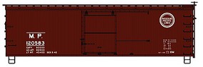 Accurail 36' Double Sheathed Wood Boxcar Missouri Pacific HO Scale Model Train Freight Car #1303 Accurail 36' Double Sheathed Wood Boxcar Missouri Pacific HO Scale Model Train Freight Car #1303