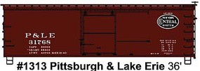 Accurail Ho 36'DS Wood Boxcar P & LE Accurail Ho 36'DS Wood Boxcar P & LE