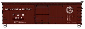 Accurail 36' Double Sheathed Wood Boxcar Delaware & Hudson 23045 HO Scale Model Train Freight Car #1410