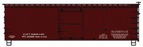 Accurail 36' Double Sheathed Wood Boxcar w/Steel Roof, Ends, Straight Underframe Data Only (Mineral Red) Accurail 36' Double Sheathed Wood Boxcar w/Steel Roof, Ends, Straight Underframe Data Only (Mineral Red)