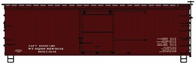 Accurail 36' Double Sheathed Wood Boxcar Data Only Kit HO Scale Model Train Freight Car #1798 Accurail 36' Double Sheathed Wood Boxcar Data Only Kit HO Scale Model Train Freight Car #1798