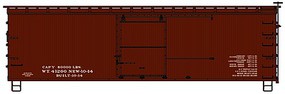 Accurail Data Only Oxide 36' Double Sheath Wood Boxcar Kit HO Scale Model Train Freight Car #1799 Accurail Data Only Oxide 36' Double Sheath Wood Boxcar Kit HO Scale Model Train Freight Car #1799
