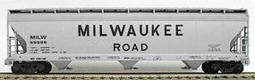 Accurail 47' 3-Bay Center Flow Covered Hopper Kit Milwaukee Road HO Scale Model Train Freight Car #2007 Accurail 47' 3-Bay Center Flow Covered Hopper Kit Milwaukee Road HO Scale Model Train Freight Car #2007