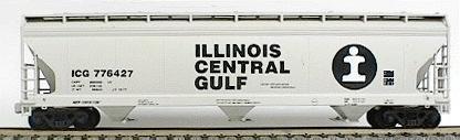 Accurail 47 3-Bay Covered Hopper Kit Illinois Central Gulf HO Scale Model Train Freight Car #2009