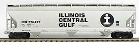 Accurail 47' 3-Bay Covered Hopper Kit Illinois Central Gulf HO Scale Model Train Freight Car #2009 Accurail 47' 3-Bay Covered Hopper Kit Illinois Central Gulf HO Scale Model Train Freight Car #2009