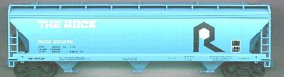 Accurail 47 3-Bay Center Flow Covered Hopper Kit Rock Island HO Scale Model Train Freight Car #2019
