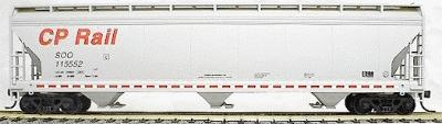 Accurail 47 3-Bay Center Flow Covered Hopper Kit CP Rail HO Scale Model Train Freight Car #2030