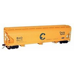 Accurail ACF 47 3-Bay Center-Flow Covered Hopper Kit Chessie HO Scale Model Train Freight Car #20362