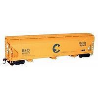 Accurail ACF 47' 3-Bay Center-Flow Covered Hopper Kit Chessie HO Scale Model Train Freight Car #20362