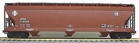 Accurail 47' 3-Bay Center Flow Covered Hopper Kit Santa Fe HO Scale Model Train Freight Car #2047 Accurail 47' 3-Bay Center Flow Covered Hopper Kit Santa Fe HO Scale Model Train Freight Car #2047