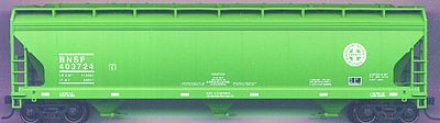 Accurail 47 3-Bay Covered Hopper Burlington Northern Santa Fe HO Scale Model Train Freight Car #2048