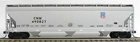 Accurail 47' 3-Bay Covered Hopper Union Pacific/Chicago & NW HO Scale Model Train Freight Car #2050 Accurail 47' 3-Bay Covered Hopper Union Pacific/Chicago & NW HO Scale Model Train Freight Car #2050