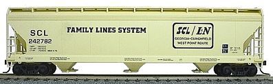 Accurail 47 3-Bay Center Flow Covered Hopper Kit Family Lines HO Scale Model Train Freight Car #2052